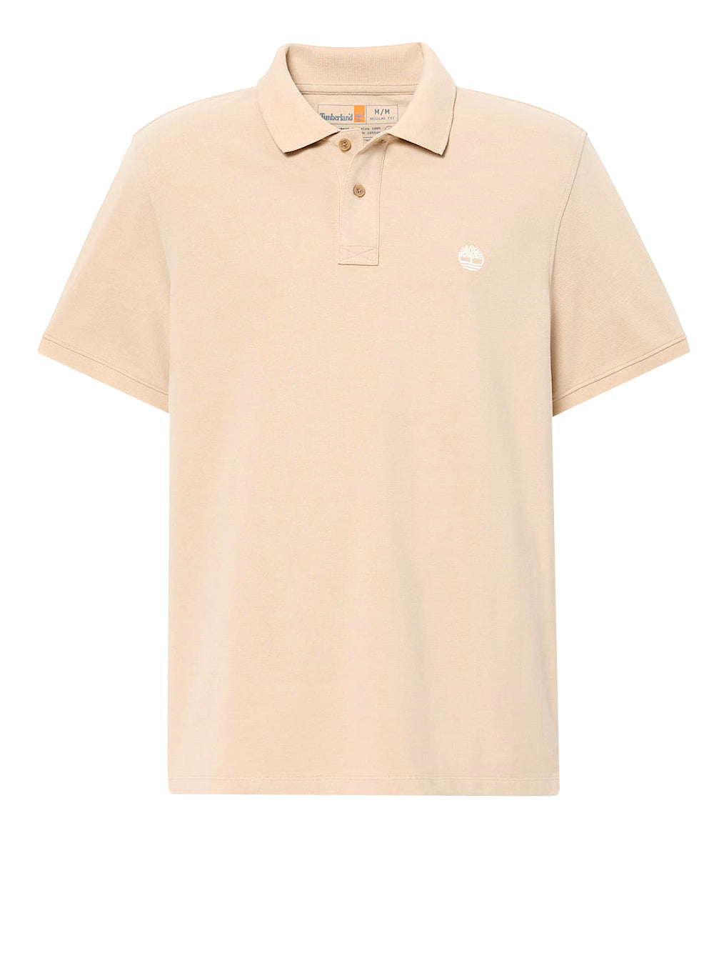 TIMBERLAND Polo Timberland in Piqué a Maniche Corte Millers River da Uomo in beige