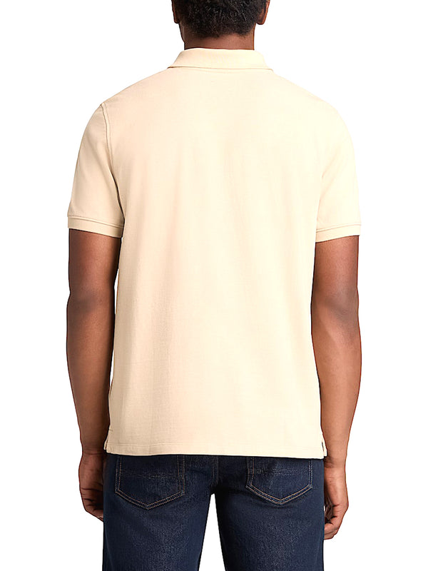 TIMBERLAND Polo Timberland in Piqué a Maniche Corte Millers River da Uomo in beige