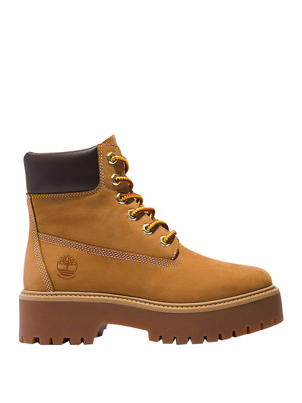 Timberland Polacchi Timberland Impermeabile con Plateau Stone Street 6-Inch da Donna in giallo