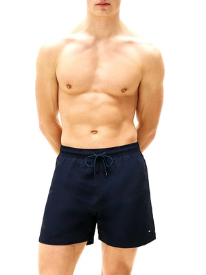 TOMMY BEACHWEAR Costume Tommy Beachwear Media Lunghezza Con Ricamo - Navy