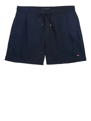 TOMMY BEACHWEAR Costume Tommy Beachwear Media Lunghezza Con Ricamo - Navy