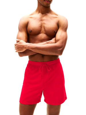 TOMMY BEACHWEAR Costume Tommy Beachwear Media Lunghezza Con Ricamo - Rosso