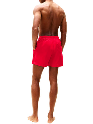 TOMMY BEACHWEAR Costume Tommy Beachwear Media Lunghezza Con Ricamo - Rosso