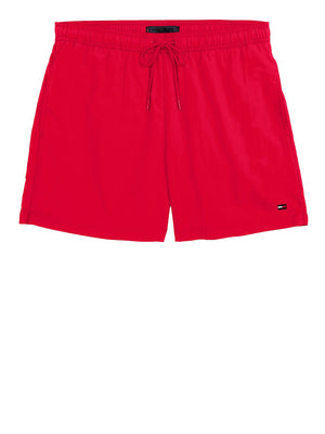 TOMMY BEACHWEAR Costume Tommy Beachwear Media Lunghezza Con Ricamo - Rosso
