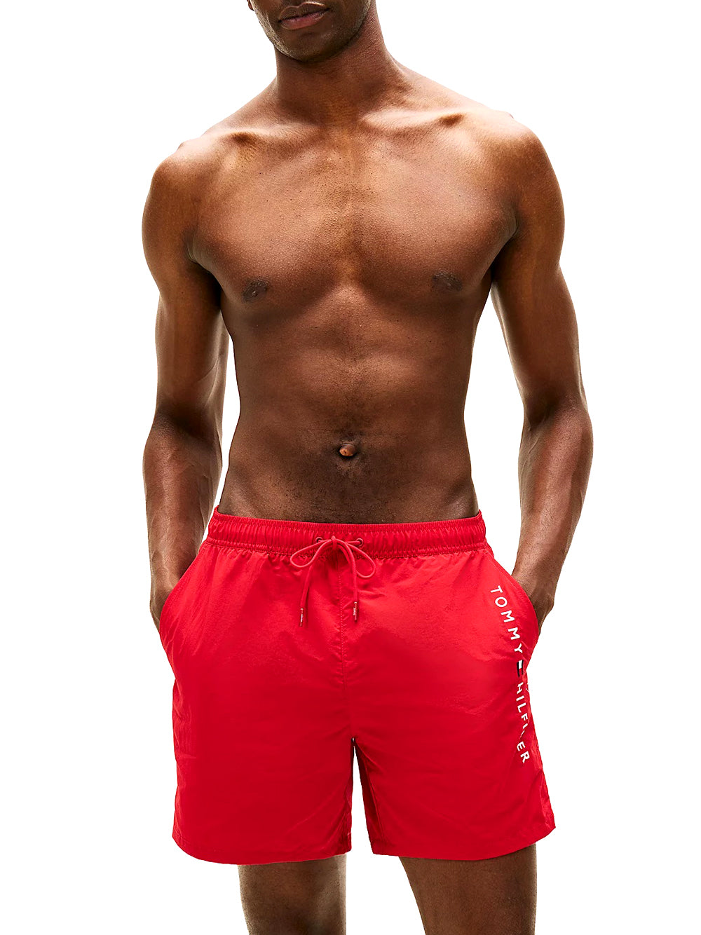 TOMMY BEACHWEAR Costume Tommy Beachwear Original Media Lunghezza - Rosso