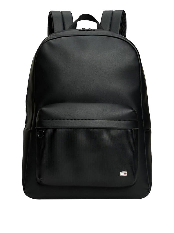 Tommy Hilfiger Zaino Tommy Hilfiger Con Mix Di Texture - Nero
