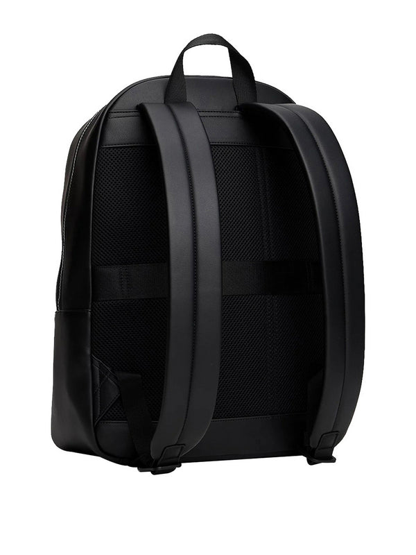 Tommy Hilfiger Zaino Tommy Hilfiger Con Mix Di Texture - Nero