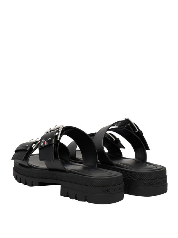 TOMMY HILFIGER 2USCITA Sandalo Basso Tommy Hilfiger Tjw Buckle Straps - Nero
