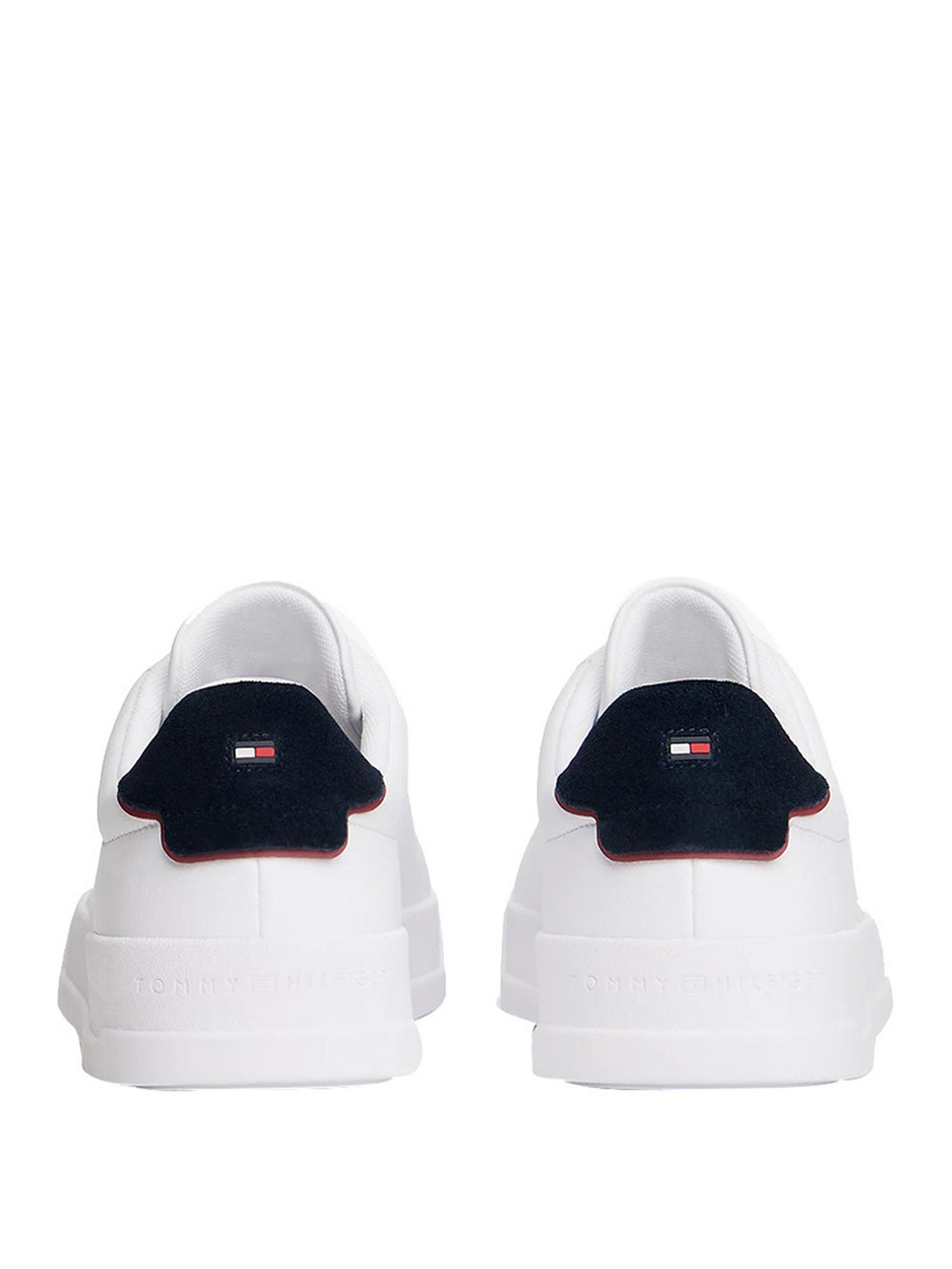 Tommy Hilfiger Sneakers Tommy Hilfiger Sportive In Pelle Con Logo - Bianco