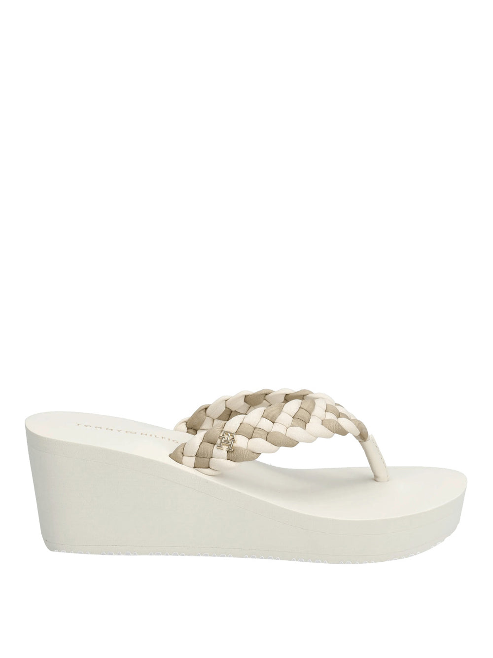 TOMMY HILFIGER 2USCITA Tommy Hilfiger Sandalo Th Wedge Braided Sum Crema