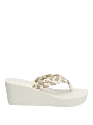 TOMMY HILFIGER 2USCITA Tommy Hilfiger Sandalo Th Wedge Braided Sum Crema