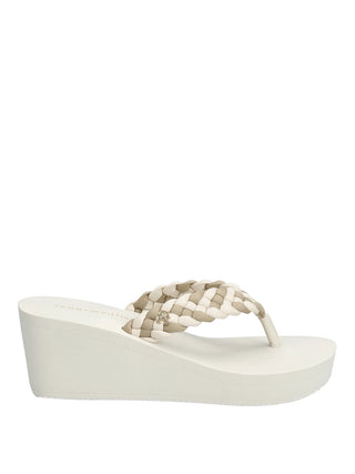 TOMMY HILFIGER 2USCITA Tommy Hilfiger Sandalo Th Wedge Braided Sum Crema