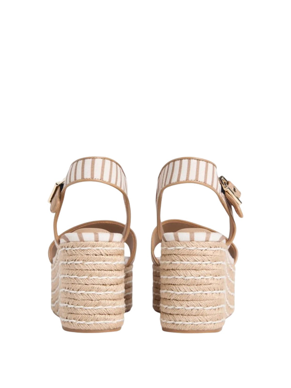 TOMMY HILFIGER 2USCITA Tommy Hilfiger Sandalo Platform Wedge Breto Soft Cream