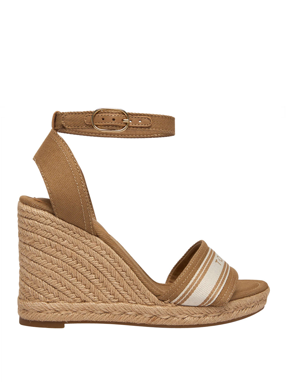 TOMMY HILFIGER 2USCITA Sandalo Tommy Hilfiger Espadrillas High Wedge Espad Webbing - Beige