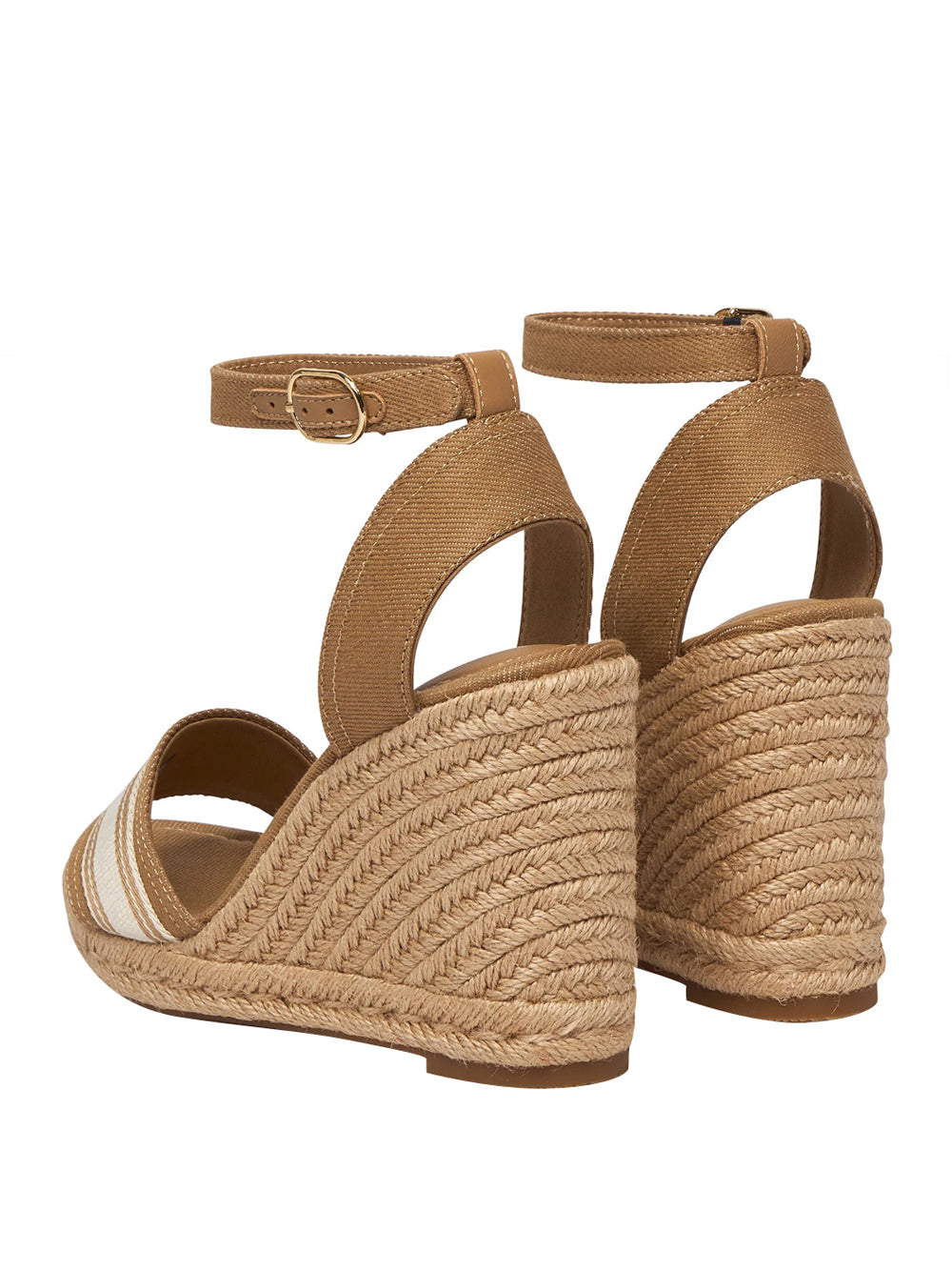 TOMMY HILFIGER 2USCITA Sandalo Tommy Hilfiger Espadrillas High Wedge Espad Webbing - Beige