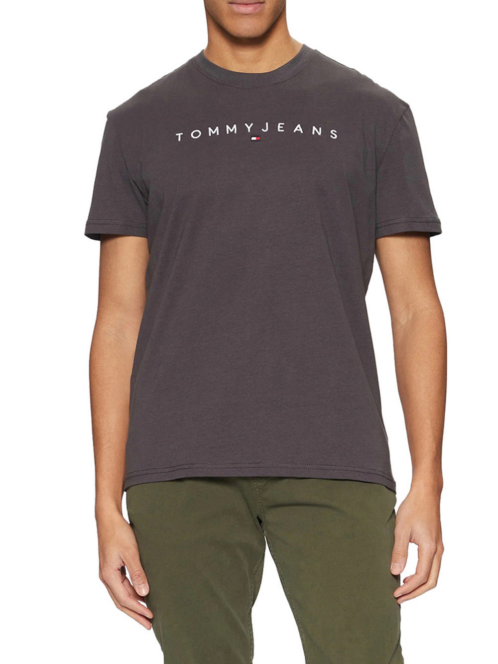 Tommy Jeans T-Shirt Tommy Hilfiger In Jersey - Grigio Scuro