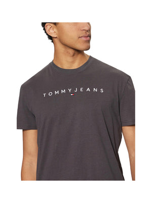Tommy Jeans T-Shirt Tommy Hilfiger In Jersey - Grigio Scuro