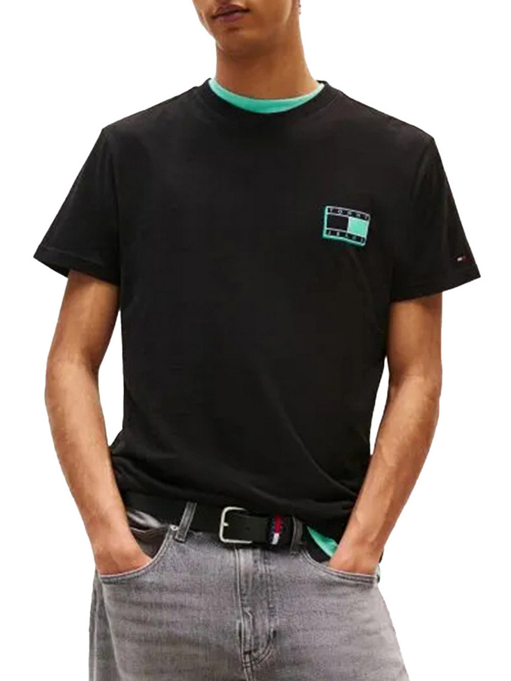 Tommy Jeans T-Shirt Tommy Hilfiger Tjm Slim Pop Color F - Nero