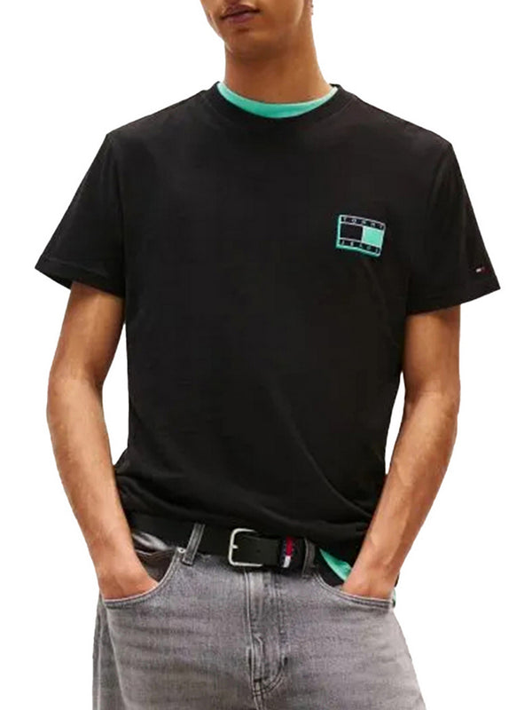 Tommy Jeans T-Shirt Tommy Hilfiger Tjm Slim Pop Color F - Nero