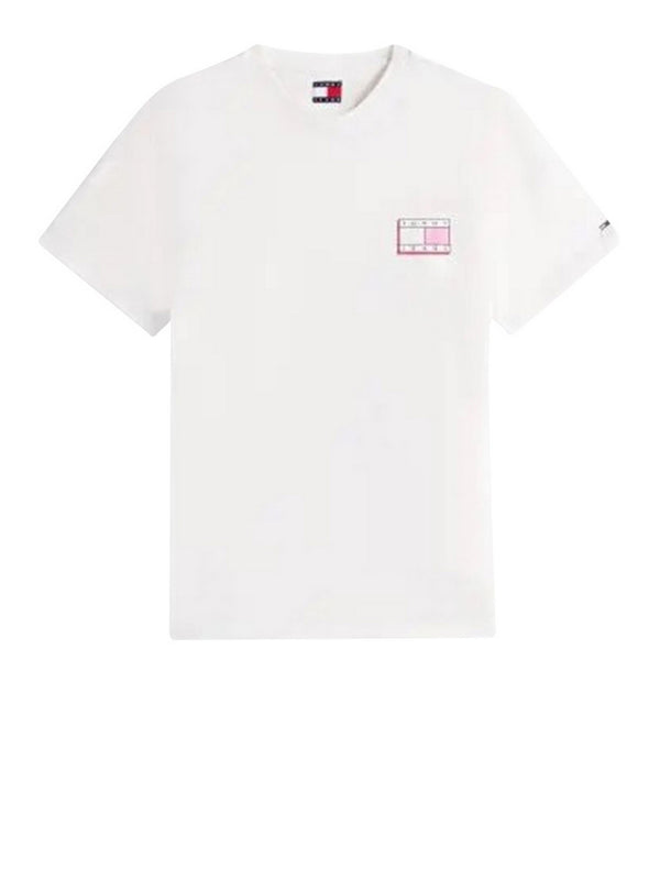 Tommy Jeans T-Shirt Tommy Hilfiger Tjm Slim Pop Color F - Bianco