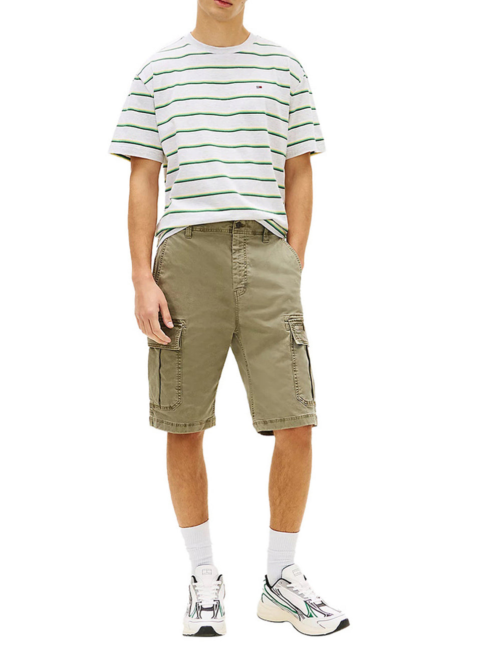 Tommy Jeans Bermuda Cargo Tommy Hilfiger Otis - Verde Militare