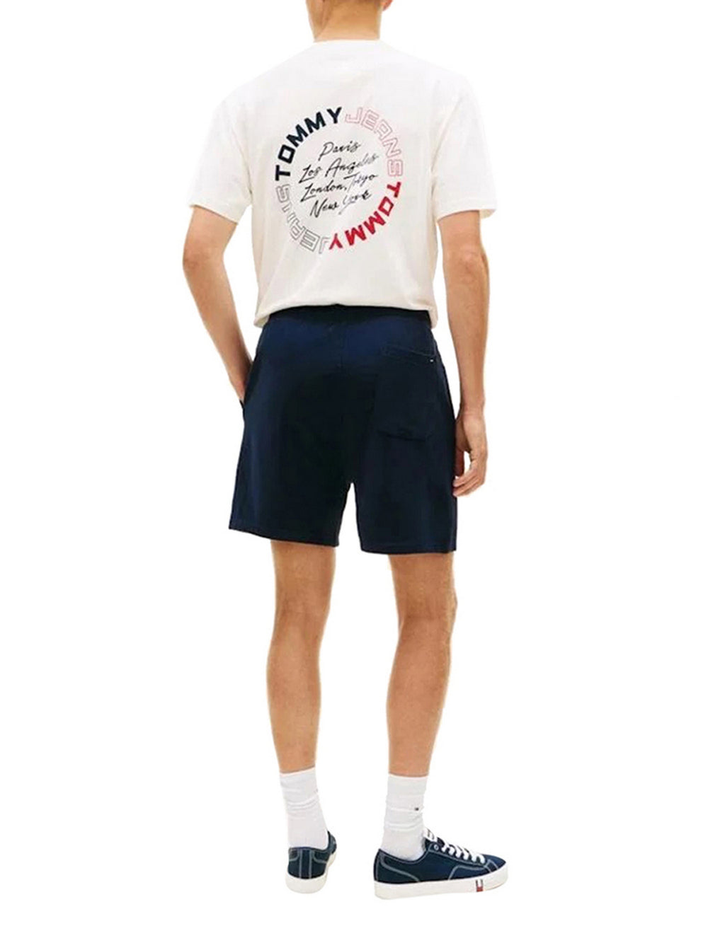Tommy Jeans Bermuda Tommy Hilfiger Signature Beach - Blu