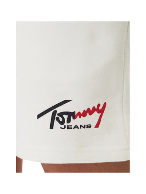 Tommy Jeans Bermuda Tommy Hilfiger Signature Beach - Bianco