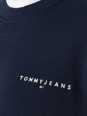 Tommy Jeans Felpa Tommy Hilfiger Linear Crew - Blu