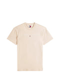 TOMMY JEANS 2USCITA T-Shirt Tommy Hilfiger In Jersey Con Logo Ricamato - Beige