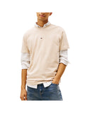 TOMMY JEANS 2USCITA T-Shirt Tommy Hilfiger In Jersey Con Logo Ricamato - Beige