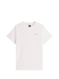 TOMMY JEANS 2USCITA T-Shirt Slim Fit Con Logo Lineare - Bianco