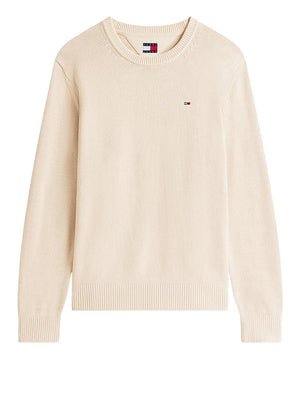 Tommy Jeans Maglione Tommy Jeans Slim Fit Beige