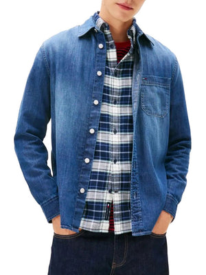 Tommy Jeans Camicia Denim Tommy Hilfiger Regular Fit - Denim