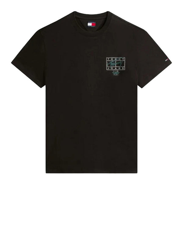 Tommy Jeans T-Shirt Tommy Hilfiger Signature Spray - Nero/Verde