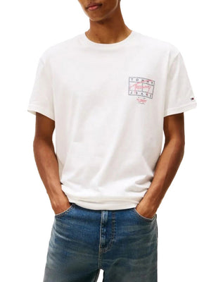 Tommy Jeans T-Shirt Tommy Hilfiger Signature Spray - Bianco/Rosso