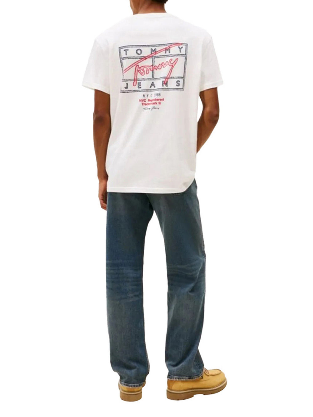 Tommy Jeans T-Shirt Tommy Hilfiger Signature Spray - Bianco/Rosso