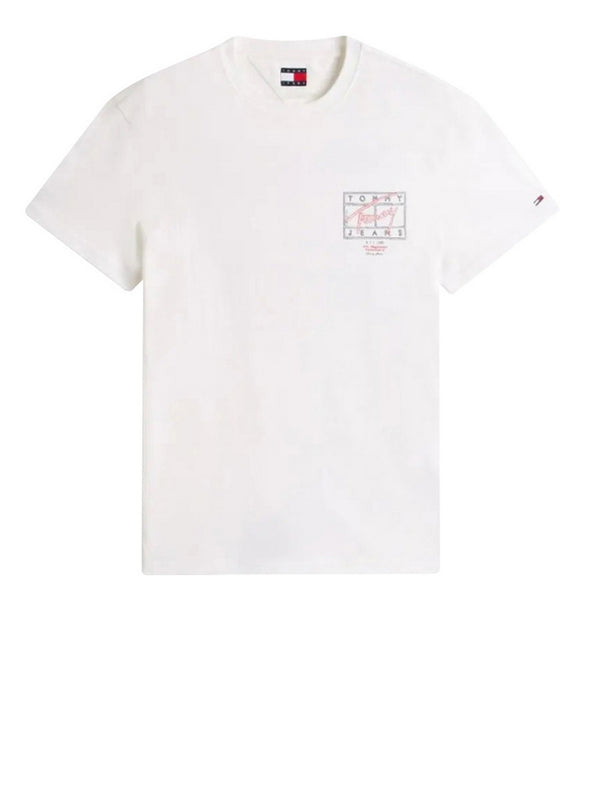 Tommy Jeans T-Shirt Tommy Hilfiger Signature Spray - Bianco/Rosso
