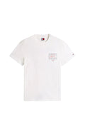 TOMMY JEANS 2USCITA T-Shirt Tommy Hilfiger Signature Spray - Bianco/Rosso