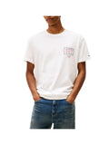 TOMMY JEANS 2USCITA T-Shirt Tommy Hilfiger Signature Spray - Bianco/Rosso