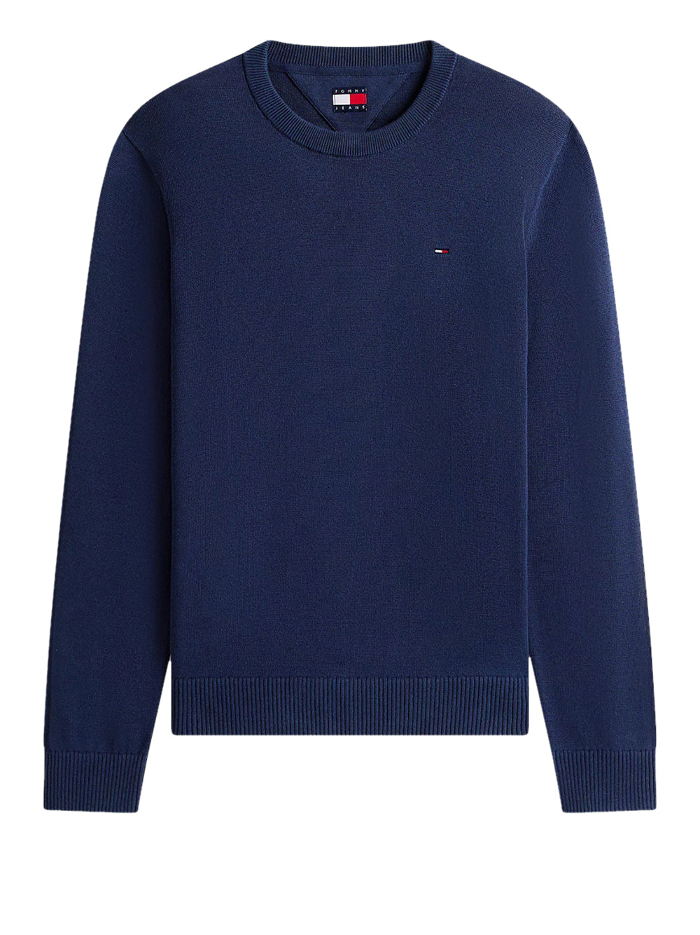 TOMMY JEANS 2USCITA Pullover Tommy Jeans Flag Slim Fit Leggero - Navy