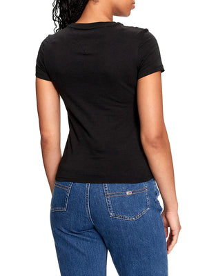 TOMMY JEANS 2USCITA T-Shirt Tommy Jeans Slim Linear Tee - Nero