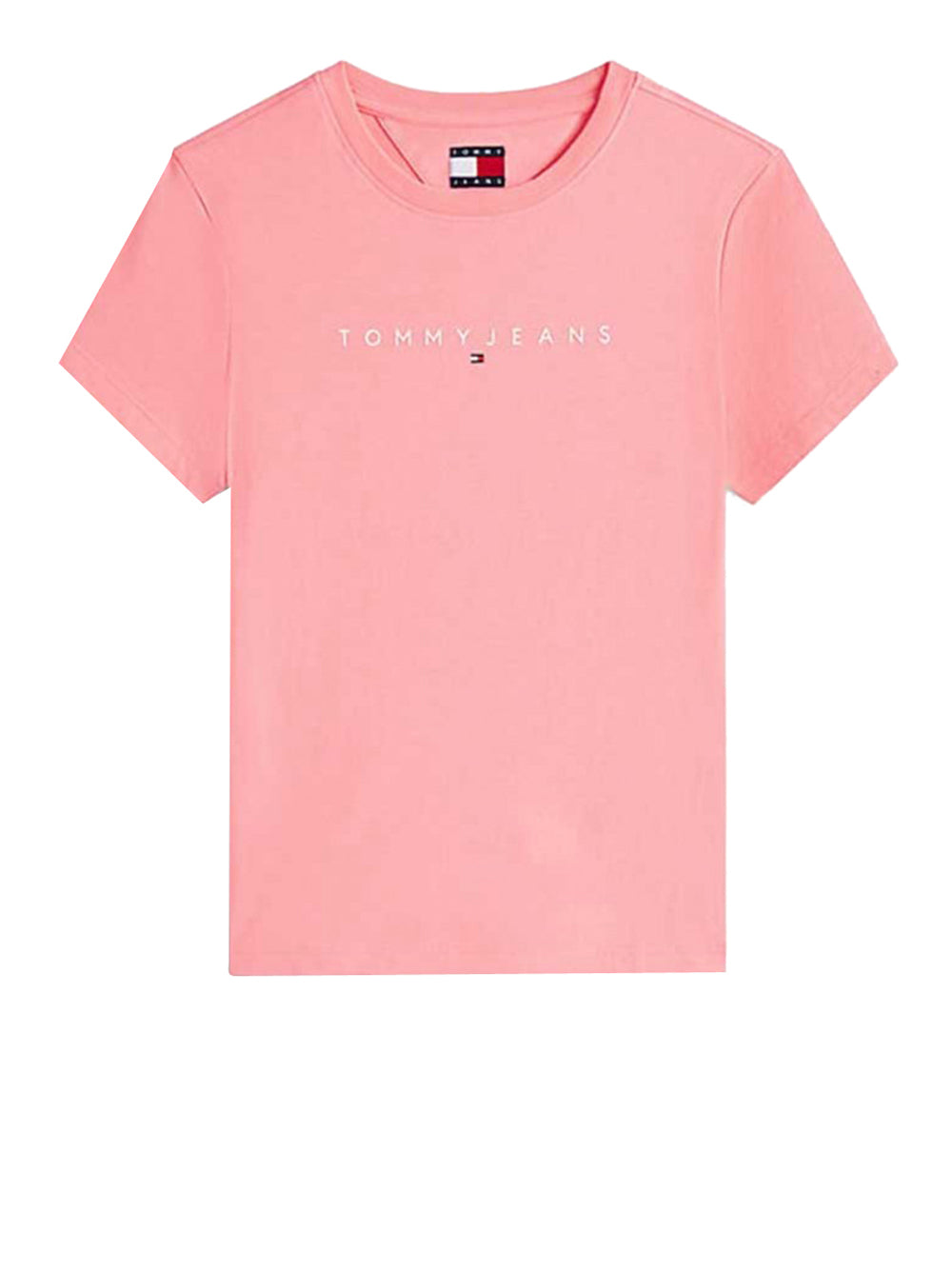TOMMY JEANS 2USCITA T-Shirt Tommy Jeans Slim Linear Tee - Blush