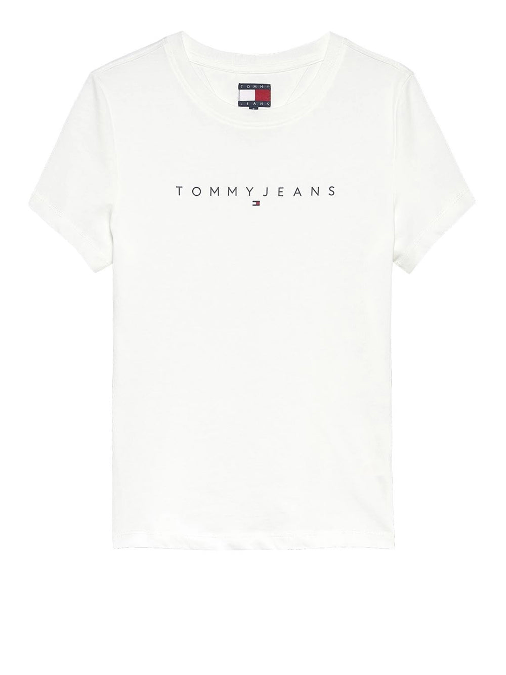 TOMMY JEANS 2USCITA T-Shirt Tommy Jeans Slim Linear Tee - Ecru