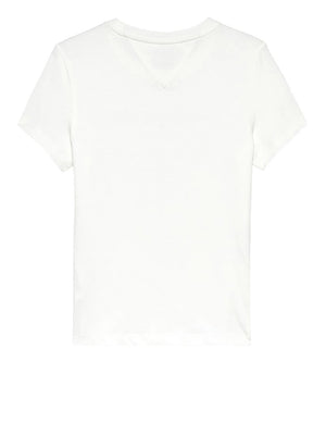 TOMMY JEANS 2USCITA T-Shirt Tommy Jeans Slim Linear Tee - Ecru