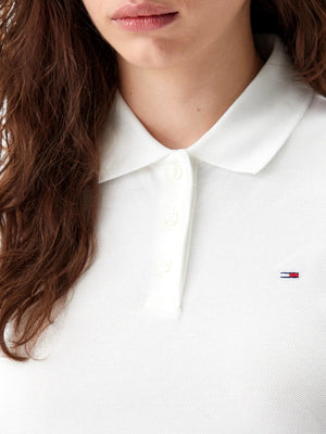 TOMMY JEANS 2USCITA Polo Tommy Jeans Slim Essential - Ecru