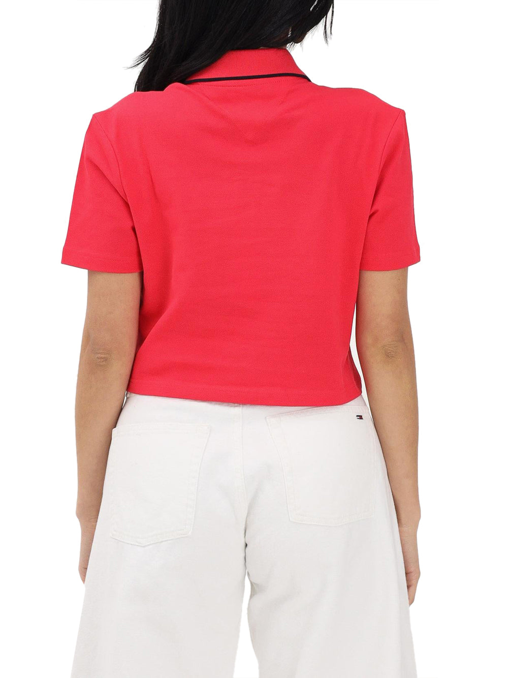 TOMMY JEANS 2USCITA Polo Tommy Jeans Crop Badge - Rosso