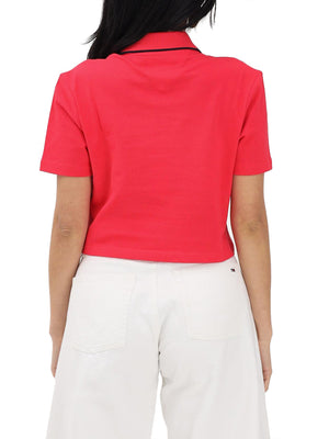 TOMMY JEANS 2USCITA Polo Tommy Jeans Crop Badge - Rosso