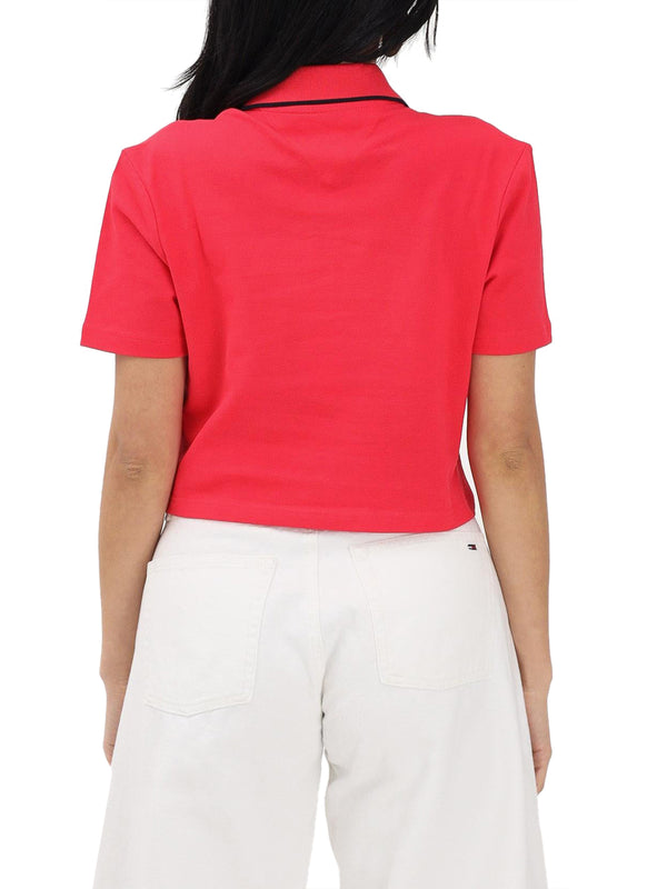 TOMMY JEANS 2USCITA Polo Tommy Jeans Crop Badge - Rosso