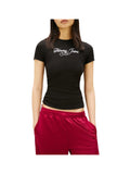 TOMMY JEANS 2USCITA T-Shirt Tommy Hilfiger Essential Slim Logo - Nero