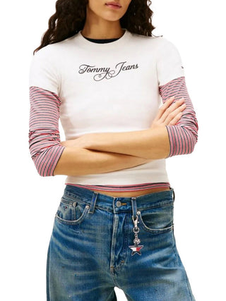 Tommy Jeans T-Shirt Tommy Hilfiger Essential Slim Logo - Bianco